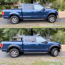 Load image into Gallery viewer, 2015-2017 Ford F150 Pocket Rivet Matte Black Wheel Fender Flare PP 4PC