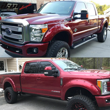 Load image into Gallery viewer, 2011-2016 Ford F250 F350 Superduty 6.8 8.1Ft Bed Smooth Fender Flares