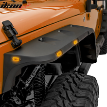 Load image into Gallery viewer, 2007-2018 Jeep Wrangler JK Pocket Rivet Fender Flare w/ LED Side Maker