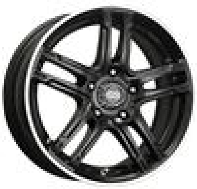 Enkei FD-05 18x7.5 5x100 53mm Offset 72.6 Bore Dia Black Machined Wheel