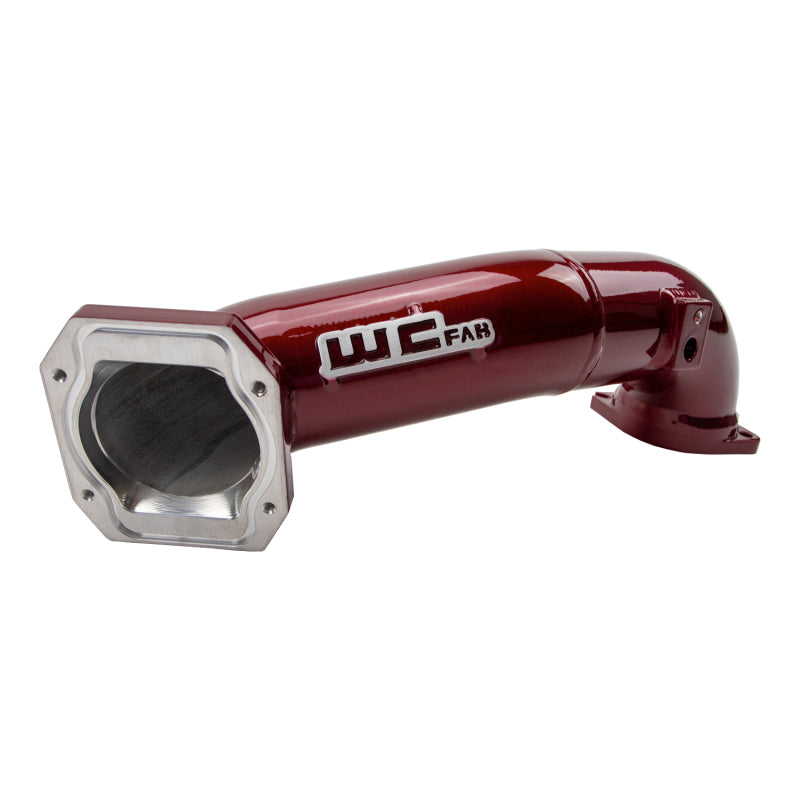 Wehrli 11-16 Duramax LML Passenger Side 3.5 in. Intercooler Pipe - Candy Red