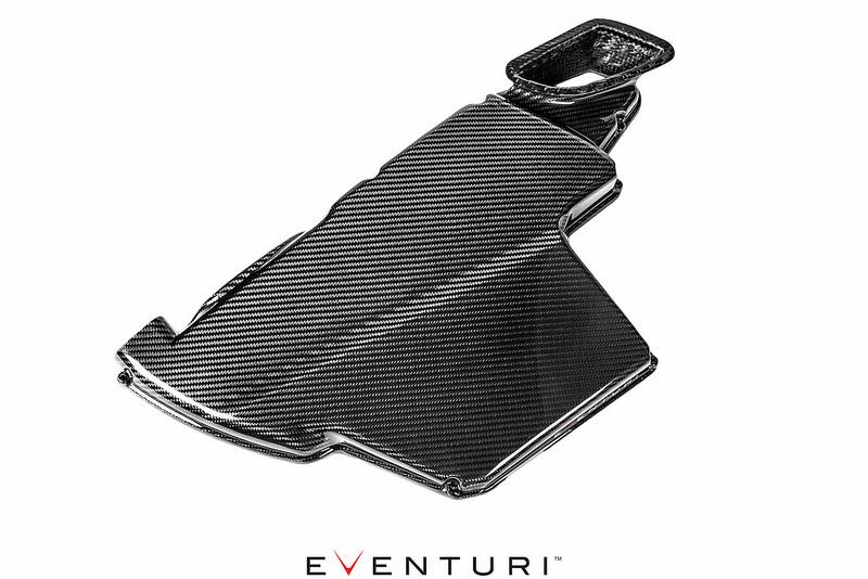 Eventuri E9X M3 - Black Carbon Airbox Lid - Gloss Carbon - EVE-E9X-CF-ARB