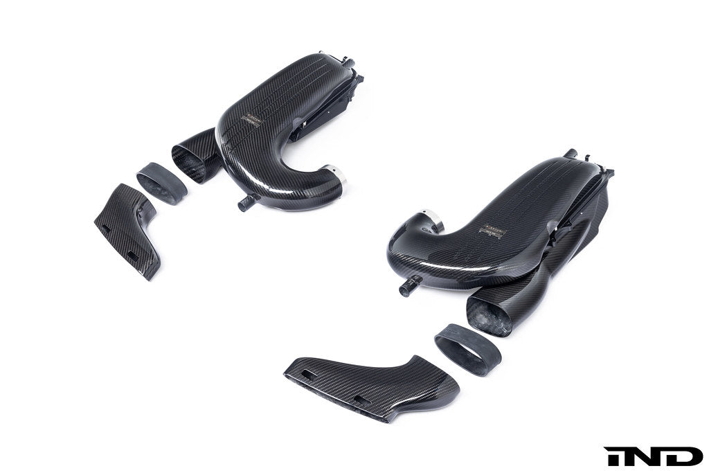 Eventuri W205 C63 / C63S AMG Black Carbon Intake - V2 w/3" Turbos - EVE-C63S-TRB-CF-INT