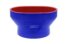 Load image into Gallery viewer, HPS Performance FOH-60-400-BLUE Reinforced silicone adapter hose for GT500 60mm throttle body to 4" OD tube