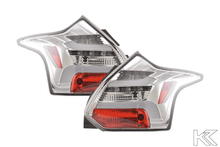 Load image into Gallery viewer, Ford Focus 3 (C346) Chrome Clear LED Lightbar Taillights Set (2010-2014)