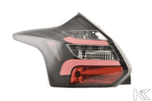 Load image into Gallery viewer, Ford Focus 3 (C346) Hatchback Black Clear LED Taillights Set (2011 - 2014)