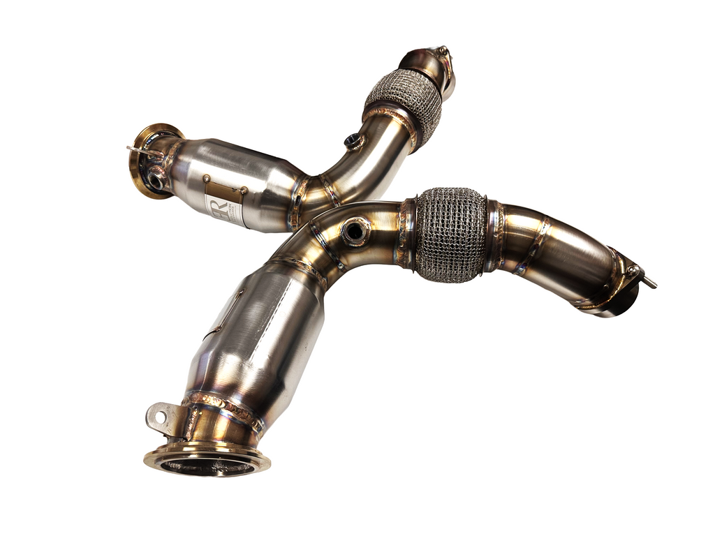 Sports Series High Flow Catted Primary Downpipe 2024+ X5/X6/X7 M60i S68 Engine
