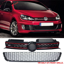 Load image into Gallery viewer, Fits 10-14 Golf MK6 Mesh Honeycomb GTI Black Front Upper+Lower Grille
