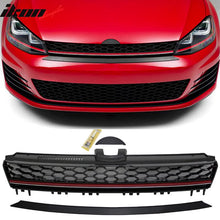 Load image into Gallery viewer, 2015-2016 VW Golf MK7 GTI Style Black W/ Red Trim Front Grille ABS