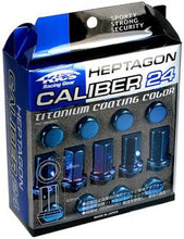 Load image into Gallery viewer, Project Kics 12X1.50 Titanium Blue Caliber Lug Nut