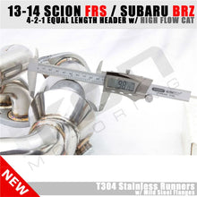 Load image into Gallery viewer, 2013-2016 Scion FR-S 4-2-1 Equal Length Header EL Spun High Flow Cat