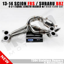 Load image into Gallery viewer, 2013-2016 Scion FR-S 4-2-1 Equal Length Header EL Spun High Flow Cat