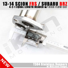 Load image into Gallery viewer, 2013-2016 Scion FR-S 4-2-1 Equal Length Header EL Spun High Flow Cat
