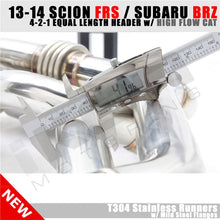 Load image into Gallery viewer, 2013-2016 Scion FR-S 4-2-1 Equal Length Header EL Spun High Flow Cat