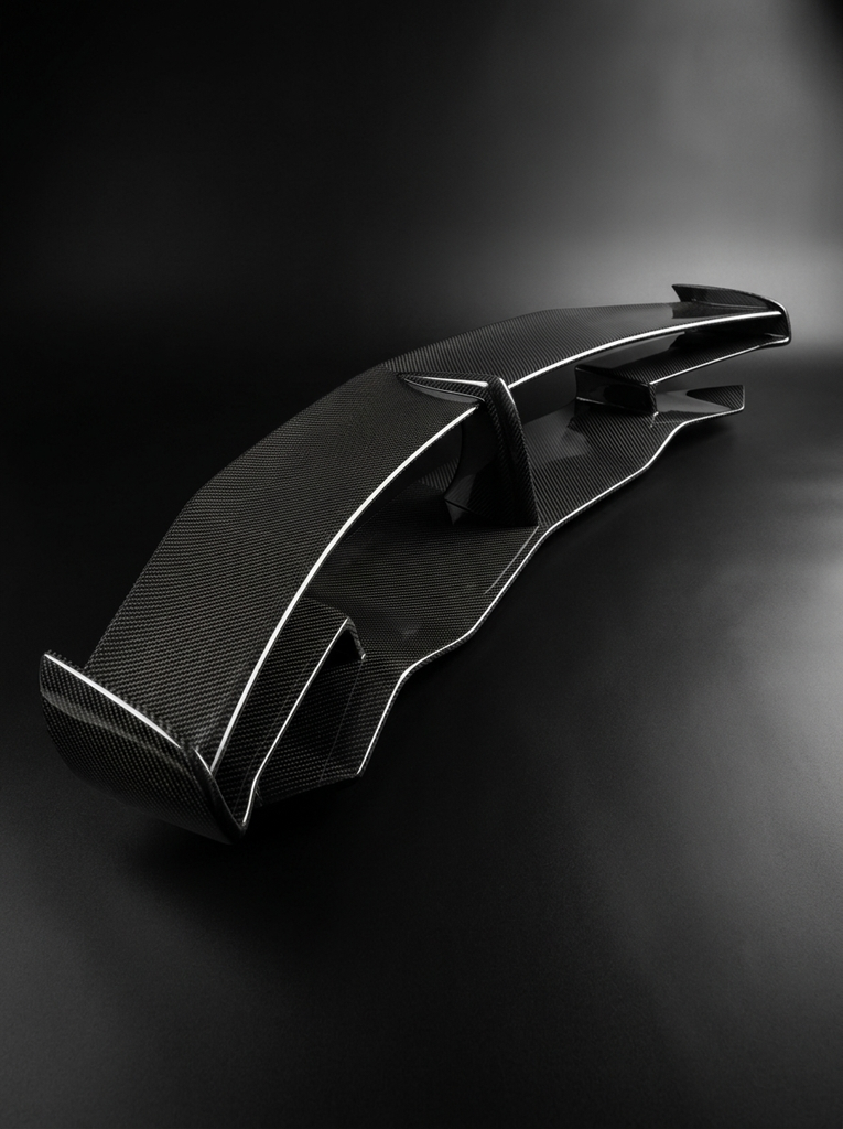 Carbon Fiber SVJ Style Rear Wing Spoiler for Lamborghini Aventador S LP740 | Dual-Plane Aero Blade