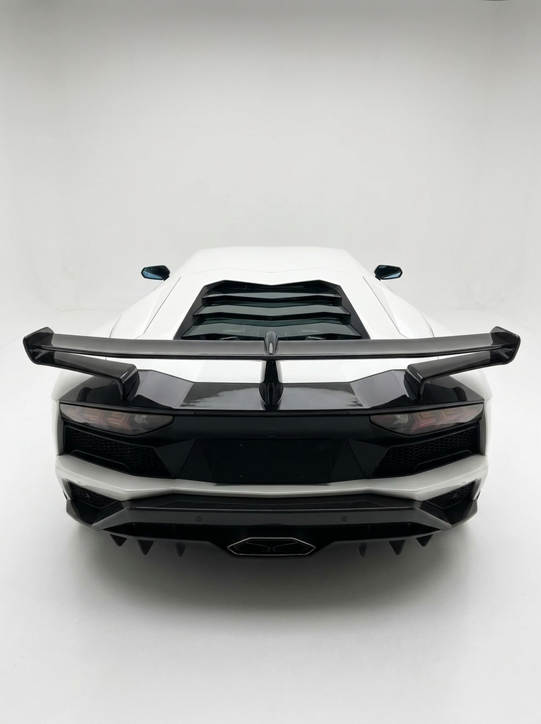 Carbon Fiber SVJ Style Rear Wing Spoiler for Lamborghini Aventador S LP740 | Dual-Plane Aero Blade