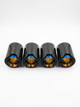 Load image into Gallery viewer, Carbon Fiber Exhaust Tips for BMW | M2 M3 M4 M5 M6 | F &amp; G Series | 60-80mm Inlet | Set of 4