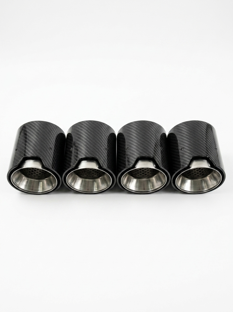 Carbon Fiber Exhaust Tips for BMW | M2 M3 M4 M5 M6 | F & G Series | 60-80mm Inlet | Set of 4
