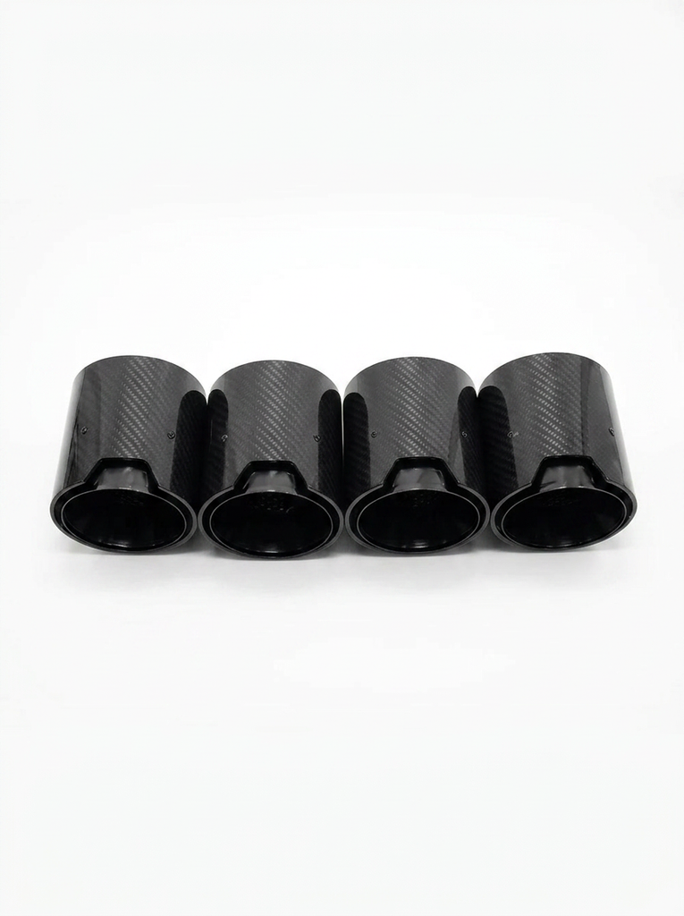 Carbon Fiber Exhaust Tips for BMW | M2 M3 M4 M5 M6 | F & G Series | 60-80mm Inlet | Set of 4