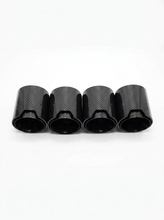 Load image into Gallery viewer, Carbon Fiber Exhaust Tips for BMW | M2 M3 M4 M5 M6 | F &amp; G Series | 60-80mm Inlet | Set of 4
