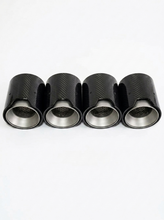 Load image into Gallery viewer, Carbon Fiber Exhaust Tips for BMW | M2 M3 M4 M5 M6 | F &amp; G Series | 60-80mm Inlet | Set of 4