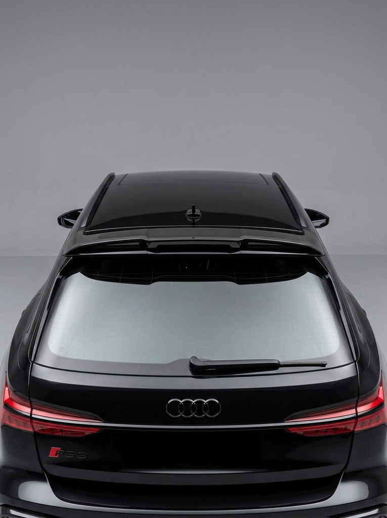 2019–2021 Audi RS6 / A6 C8 Avant Single Deck Roof Spoiler – Dry Carbon Fiber