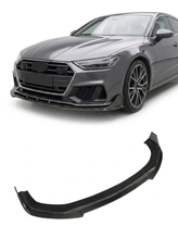 Load image into Gallery viewer, 2019–2024 Audi A7 S-Line / S7 4KA Sportback Front Chin Lip Spoiler – Carbon Fiber