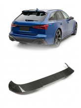 Load image into Gallery viewer, 2019–2021 Audi RS6 / A6 C8 Avant Single Deck Roof Spoiler – Dry Carbon Fiber