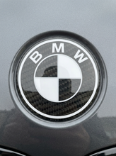 Load image into Gallery viewer, BMW Hood, Trunk &amp; Steering Wheel Emblem Roundel Overlays – Carbon Fiber