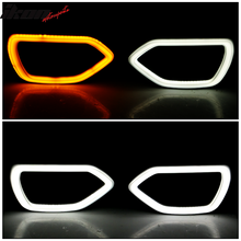 Load image into Gallery viewer, 2015-2023 Dodge Charger Front Bumper Cover Yellow Splitter Grille PP