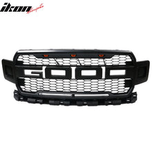 Load image into Gallery viewer, 2018-2020 Ford F150 R Style Front Bumper Hood Grille Matte Black