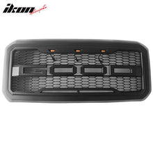 Load image into Gallery viewer, 2011-2016 Ford F250 F350 R Style Matte Black Front Bumper Hood Grille