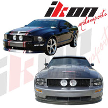 Load image into Gallery viewer, 2005-2009 Ford Mustang V8 Unpainted Mesh Front Hood Grill + Fog Lights