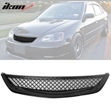Load image into Gallery viewer, 2001-2003 Honda Civic 2Dr 4Dr T-R Black Front Hood Grille Grill ABS