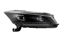 Load image into Gallery viewer, Honda Accord 8th Gen Inspired Black Demon Eyes and Ordinary Projector Headlights (2008-2012)