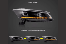 Load image into Gallery viewer, Honda Accord 8th Gen Inspired Black Demon Eyes and Ordinary Projector Headlights (2008-2012)