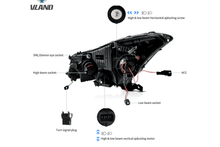 Load image into Gallery viewer, Honda Accord 8th Gen Inspired Black Demon Eyes and Ordinary Projector Headlights (2008-2012)