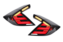 Load image into Gallery viewer, Honda Civic 10th Gen Hatchback and Type R Smoked Style LED Tail Lights Upgrade (2016-2021)