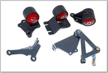 Load image into Gallery viewer, Innovative 90-93 Integra B-Series Black Steel Mounts 60A Bushings (Cable to Hydro Conversion)
