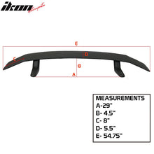 Load image into Gallery viewer, Universal Fitment Ikon Style Matte Black Rear Trunk Spoiler Wing ABS