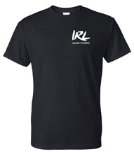 Load image into Gallery viewer, IRL BLACK T SHIRT