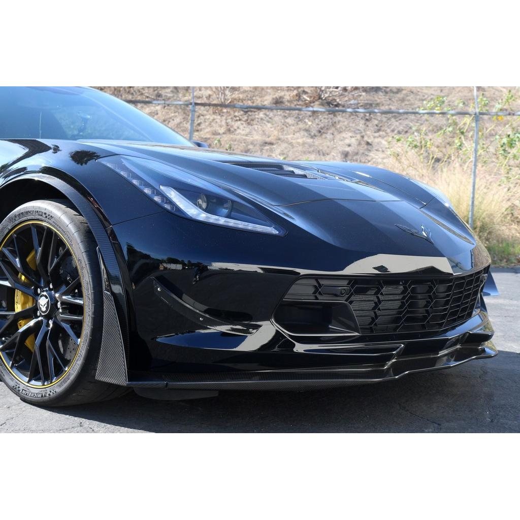 APR Chevrolet Corvette C7 Z06 Front Bumper Canards and Spats 2014 - 2019
