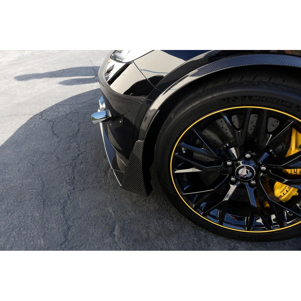 APR Chevrolet Corvette C7 Z06 Front Bumper Canards and Spats 2014 - 2019