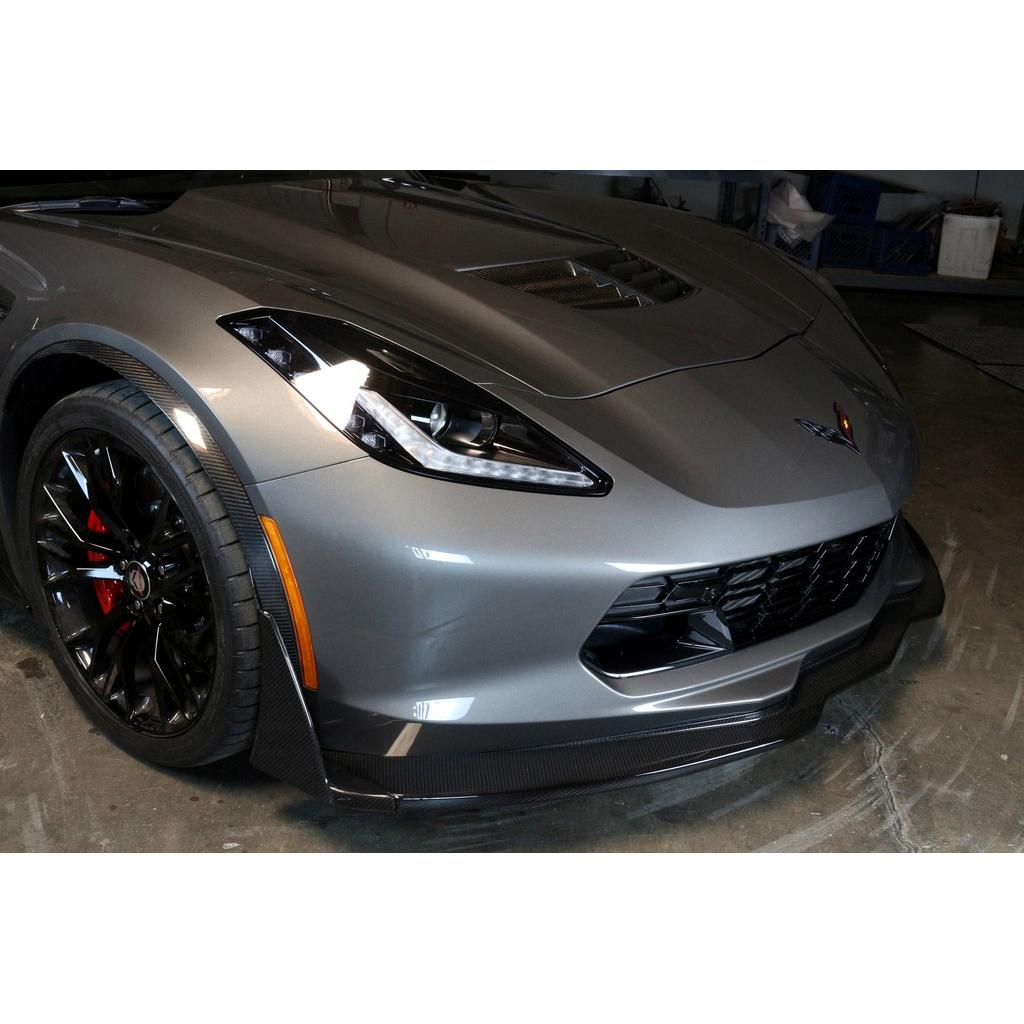 APR Chevrolet Corvette C7 Z06 Front Bumper Canards and Spats 2014 - 2019