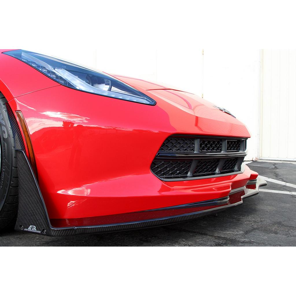 APR Chevrolet Corvette C7 Z06 Front Bumper Canards and Spats 2014 - 2019