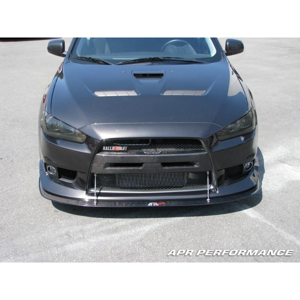 APR Mitsubishi Evolution X with OEM lip Front Wind Splitter 2008-2016