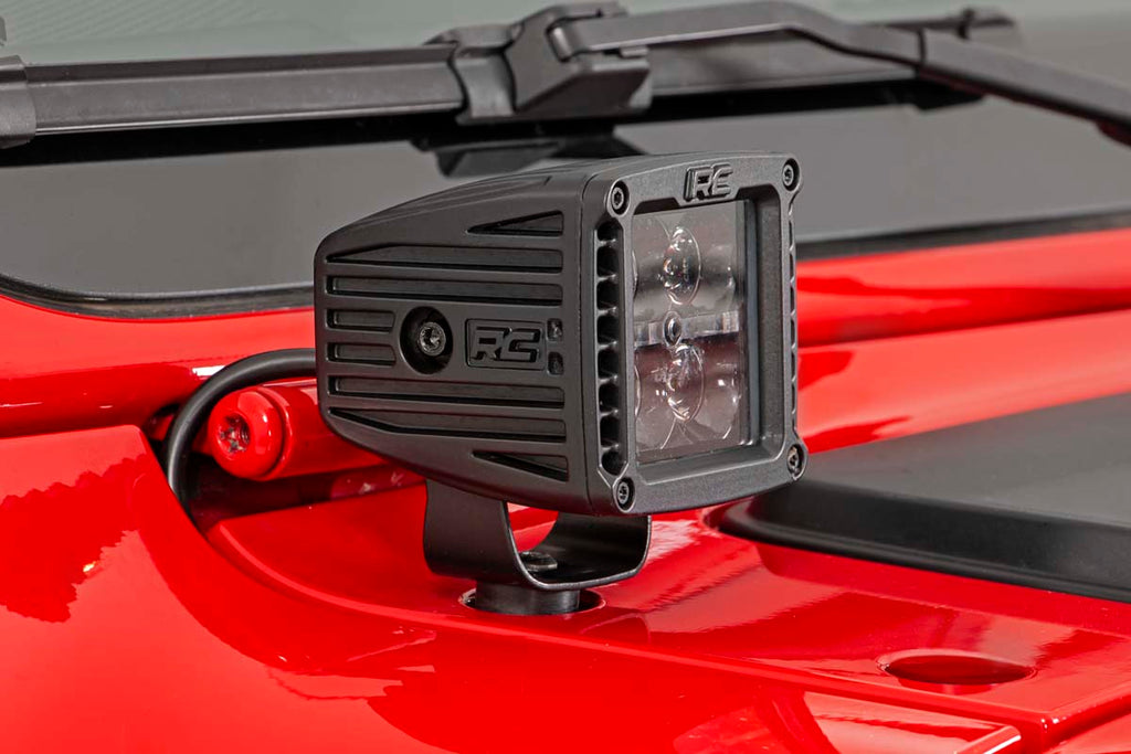 LED Light Kit | Cowl Mount | 2" Black Pair | Amber DRL | Jeep Gladiator JT/Wrangler JL (18-26)