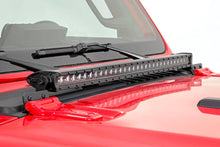 Load image into Gallery viewer, LED Light Kit | Hood Mount | 30" Black Single Row | Jeep Gladiator JT/Wrangler JL (18-26)