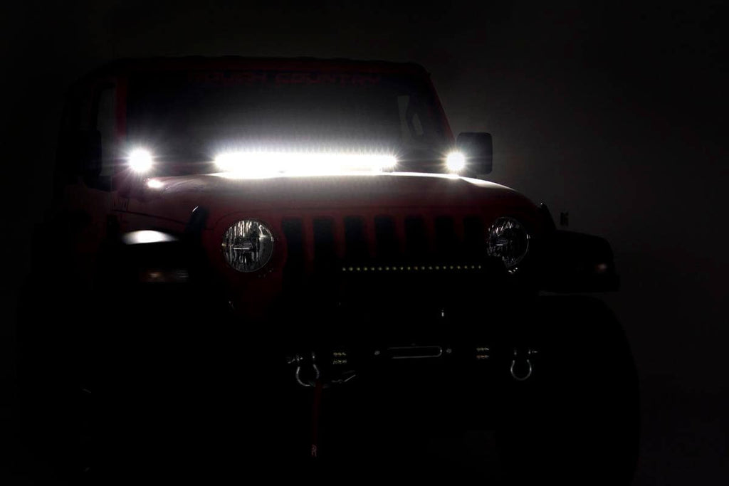 LED Light Kit | Hinge Mount | 2" Black Pair | Jeep Gladiator JT/Wrangler JL (18-26)
