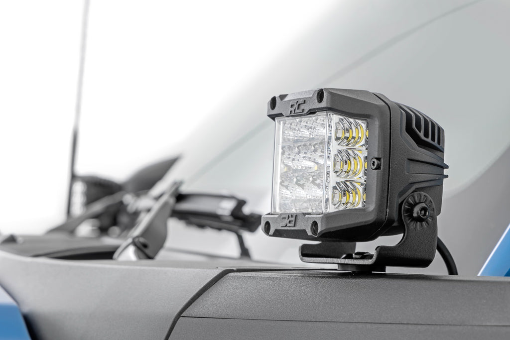 LED Light Kit | Ditch Mount | 2" Black Pair | Spot Pattern | Ford Bronco (21-26)